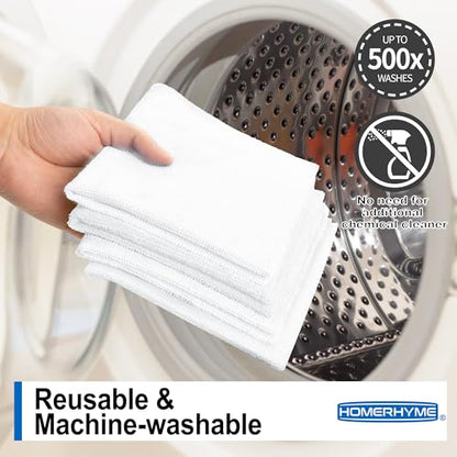Microfiber Cleaning Cloth, 12 Pack White Cleaning Rags,12" X 11" Lint Free Dish Towels Wash Cloths, Reusable Microfiber Towels for Home and Kitchen Bathroom Apartment Cleaning Supplies - color: White, size: 12 Pack
