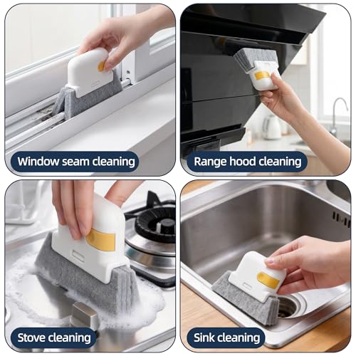12-51’’ Telescopic Window Squeegee for High Windows, 2-in-1 Window Cleaning Kit with Extra Silicone Blade & Hook, Professional Squeegee for Shower Glass Doors (Window Squeegee Set)