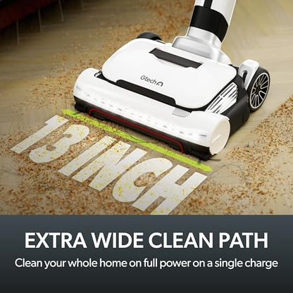 Gtech AirRAM 3 Cordless Vacuum Cleaner with Anti-Hair Wrap Bar - Dual Edge-Clean Brushes - Perfect for Carpet and Hardwood Floors - Rechargeable 22v Li-ion Battery - Lightweight - New Model/Red Thread - style: AirRAM3 - New Gen Cordless Up. Red