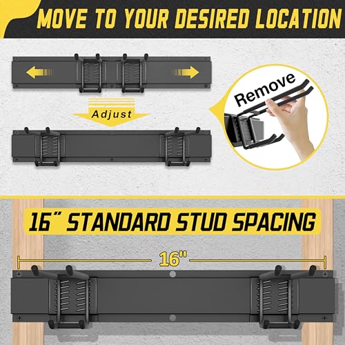 klasit Garage Wall Organizer,15Pack Carries 675 lbs,Garden Tool Organizer 48in With Large Storage Space,Easy Assembly, Sturdy Design,for Efficient Tool Storage Garage Organization | Carries 675 lbs - size: 49.5"15Pack