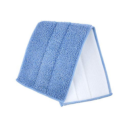Superio Microfiber Mop Pads, Refill Miracle Mop, Microfiber Mop Replacement Head with Velcro, 16 Inch Mop Refill for Flat, Spray Mop Set -Blue
