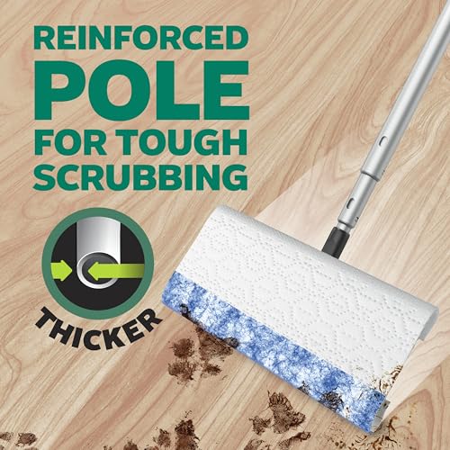 Swiffer Sweep & Mop Deluxe 2-in-1 Multi-Surface Kit for Floor Cleaning, Includes 1 Sweeper Device, 5 Dry Sweeping + 6 Wet Mopping Heavy Duty Cloths, Black - style: Sweep & Mop Deluxe