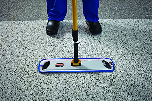 Rubbermaid Commercial Products HYGEN Microfiber Quick-Connect Mop Frame - 36 Inch, Silver, for Janitorial/Professional/Industrial Heavy-Duty Floor Cleaning/Mopping/Dusting, Plastic - size: 36-Inch (Silver)