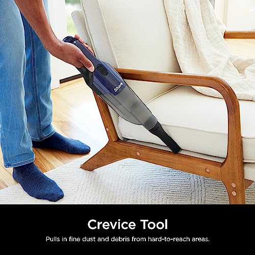 Shark CH701 Cyclone PET Handheld Vacuum with PetExtract Hair, 8" Crevice Tool, HyperVelocity Suction, Navy Blue/Grey (Renewed)
