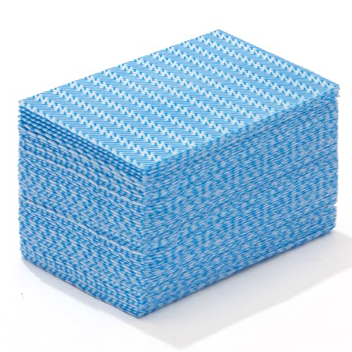 Reusable Cleaning Towels, Multi-Purpose Handy Towel, Blue Handi Wipe Reusable Cloths, Disposabel Dry Kitchen Wipes, Dish Cloths, Durable, Absoebent,Dry Quickly, 50 Count - color: Blue,50 Pcs