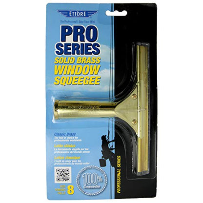 Ettore 10008 ProSeries Brass Squeegee, 8-Inch - size: (Pack of 1)