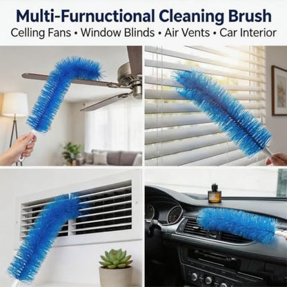 Bendable Microfiber Head, 2026 Upgraded Fan Cleaner Brush, Reusable Washable Dust Brush, 15.7in Flexible Cleaning Brush for Electric Fans Air Conditioning Home Car Vents Curtain (2Pcs-Gray) - color: 2pcs-gray