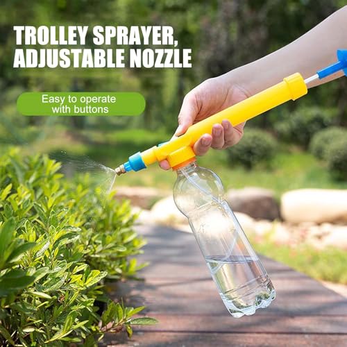 High Pressure Air Pump Manual Sprayer | Manual Watering Tool - Beverage Bottle Sprayer Replacement Nozzles | for Outdoor Plant Flower Care Home Cleaning Car Detailing Pet Grooming - color: Random Color