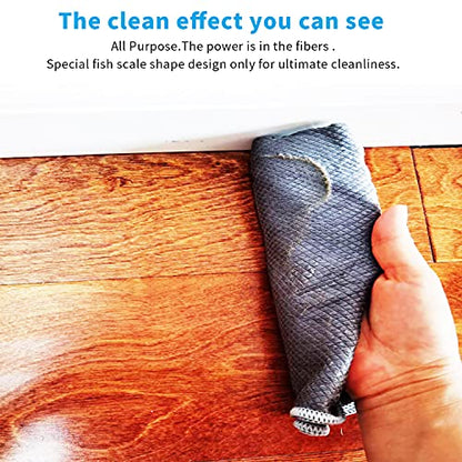 Streak Free Lint Free Microfiber Window Cleaning Cloth,Best Glass Car Shiny Wipes Mirror Shower Cleaning Cloth, Miracle Cloths for Glasses,Stainless Steel,Wine Glass Polishing Towels,Pack of 6,Grey - color: Gray