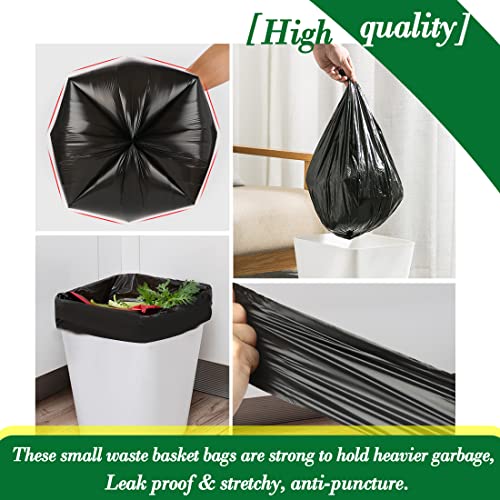 2.6 Gallon 120 pcs Small Black Trash Bags, Strong 2.5 Gallon 2.6 Gallon Garbage Bags, Bathroom Trash Can Bin Liners,Mini Bags Waste Basket Liner,Fit 6-10 Liter, 2.6 Gal-Black-120 - style: 2.6Gal Black-120