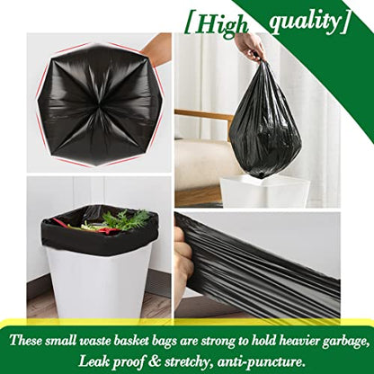 2.6 Gallon 120 pcs Small Black Trash Bags, Strong 2.5 Gallon 2.6 Gallon Garbage Bags, Bathroom Trash Can Bin Liners,Mini Bags Waste Basket Liner,Fit 6-10 Liter, 2.6 Gal-Black-120 - style: 2.6Gal Black-120