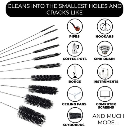72" Flexible Pipe Cleaning Brush - Heavy Duty Auger Tool Blue | Heavy duty cleaning brush for bathroom sink, bathtub, shower, kitchen sink drains, bottles, elastic hose pipe cleaner - color: Blue