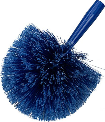 SPARTA Flo-Pac Round Duster Head With Soft Flagged Bristles, Cleaning Essentials for Commercial and Home Use, Blue