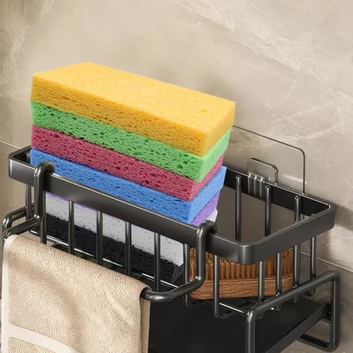 Large Cellulose Sponges, Kitchen Sponge for Dish, Thick Heavy Duty Scrub Pads, Non-Scratch Scrubber for Household/Cookware/Bathroom/Office/Boat 5.5" x 3" x 1" (7 Pack) Pink - color: Pink
