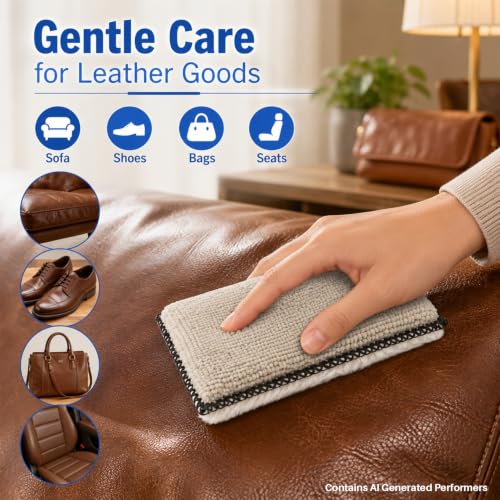 MAQIHAN Microfiber Applicator Pad - 4PCS Microfiber Pads Detailing Sponge, 5x4 Inch Car Interior Detailing Kit for Leather Sofa Shoes Bags, Car Wash Sponge for Household Cleaning