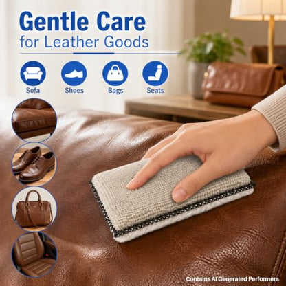 MAQIHAN Microfiber Applicator Pad - 4PCS Microfiber Pads Detailing Sponge, 5x4 Inch Car Interior Detailing Kit for Leather Sofa Shoes Bags, Car Wash Sponge for Household Cleaning