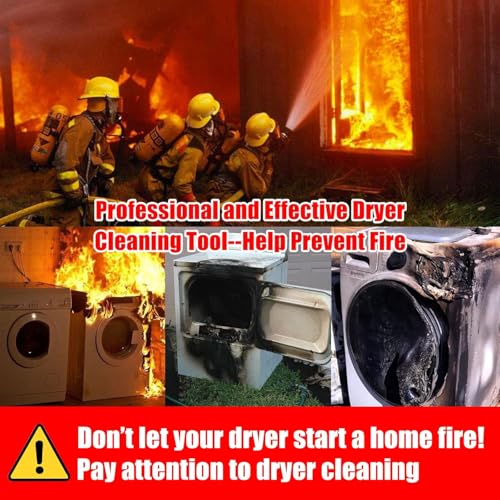 Sealegend Dryer Vent Cleaner Kit - Vacuum Hose Attachment & Lint Brush,Dryer Vacuum Hose Attachment Fit Most Vacuums and Dryer, Refrigerator Coils & Behind Appliances, Purple - color: Purple