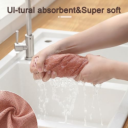 K&janet6am Dish Cloths for Washing Dishes, 6 Pack Kitchen Dish Towels, Super Absorbent Microfiber Cleaning Cloth, Barista Micofiber Cloths for Espresso Machine,12x12 Inches - color: 6pack