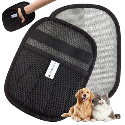 Pet Hair Removal Glove for Cats & Dogs Upgraded Five-Finger Electrostatic Pet Hair Glove Reusable Magic Brush Fur Remover Tool for Laundry, Couch, Carpet, Car Seat | Upgraded Five-Finger, Electrostatic, Reusable Magic Brush, For Laundry, Couch, Carpet, Ca
