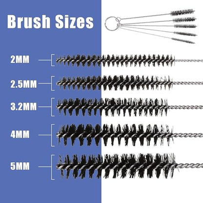 ABEST 3 Set Airbrush Spray Cleaning Repair Tool Kit Stainless steel Needle Brush Set