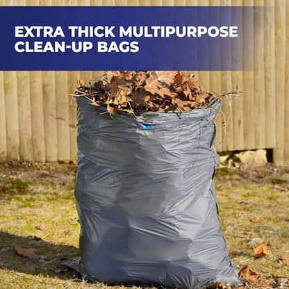 Hefty Steelsak Heavy Duty Large Trash Bags, Gray, Unscented, 39 Gallon, 30 Count - size: 30 Count (Pack of 1)