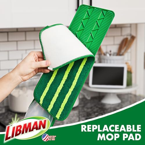 Libman Freedom Spray Mop Refill | Microfiber Mop | Household Essentials | Hardwood Floor Cleaner | Wall Mop | Cleaning Supplies | Floor Mop | Three Replacement Heads - style: 3 Pack Refill