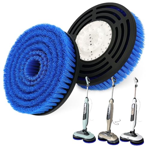 Frescares S7001 Upgraded Replacement Steam Mop Brush Head for Shark,S8201 S8001 S7000 S7201 S7000AMZ S7005 S7020 S7001C Scrubbing and Sanitizing Hard Floor Steam Mop Pads (2Blue) - color: 2blue