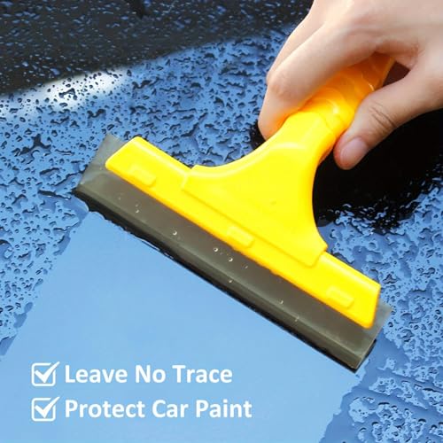 2 PCS Silicone Squeegee, Water Wiper Car Window Water Blade Multi-Function Silicone Scraper for Car Windshield Window Mirror Glass Door