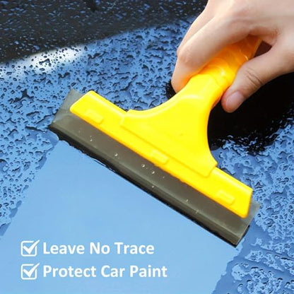 2 PCS Silicone Squeegee, Water Wiper Car Window Water Blade Multi-Function Silicone Scraper for Car Windshield Window Mirror Glass Door