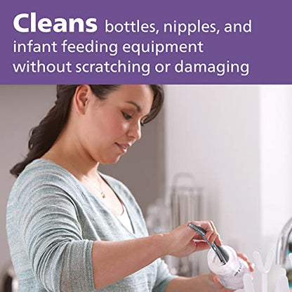 Philips AVENT Baby Bottle and Nipple Brush, Grey, SCF145/18 - size: 1 Count (Pack of 1)