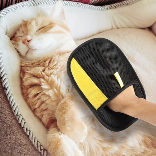 Pet Hair Removal Glove for Cats & Dogs, 2025 New Pet Hair Remover Electrostatic Gloves Pet Hair Remover Glove for Couch, Furniture, Carpet, Curtain, Washable Reusable Animal Fur Removal Tool (2PCS) - color: 2PCS
