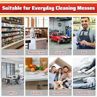 White Microfiber Cleaning Cloth, 150 Pack Shop Towels All-Purpose Cleaning Rags, Bulk Lint-Free Washcloth Reusable Microfiber Towels for Cars Mechanic Garage & Housekeeping 11.5"*11.5" - color: White, style: 150 Pack