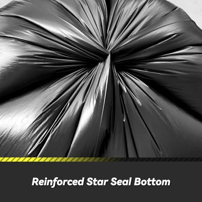 100 Count 55-60 Gallon Trash Bags, Sturdy & Tear-Resistant Commercial Can Liners 55 Gallon, Large Garbage Bags, Large Black Trash Bags for Commercial, Lawn and Leaf Bags - style: 55-60 Gallon - 100 Count