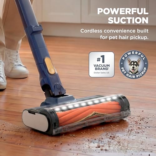 Shark® Cordless Pet, Cordless Lightweight Stick Vacuum Cleaner, Self Cleaning Brushroll, 40 Min Runtime, Removable Handheld, XL Dust Cup, Moonlight Blue, IY143H (2026 Release) - style: Cordless Pet Essential (40 min)