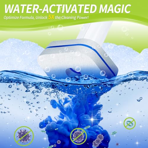 Toilet Bowl Cleaner Wand Refills Compatible with CLOROX, 63 Count Disposable Toilet Brush Refills, Replacement Heads for Toilet Cleaning System - size: 63 Count (Pack of 1)