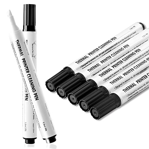 Thermal Printer Cleaning Pen - Thermal Pen Cleaner Printhead Cleaning Pen Cleaning Kit, Thermal Printer Cleaning Pen for Thermal Printer Card Printer (5PCS) - size: 5PCS