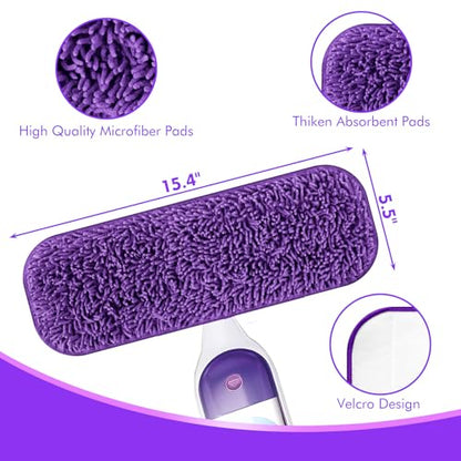 Reusable Power Mop Refill Pads for Swiffer Power Mop Starter Kit - Swifter Powermop Pads Refills - Multi-Surface & Wood Mopping Pad Refil for Floor Cleaning - Washable Microfiber Pad, 4 Pack - color: 4 Pack