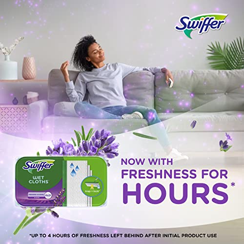 Swiffer Sweeper Wet Mopping Cloth Multi Surface Refills, Mops for Floor Cleaning, Febreze Lavender Scent, 36 Count - size: 36 Count (Pack of 1)