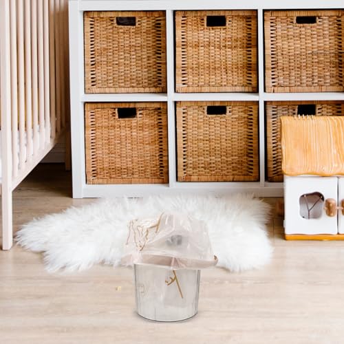 DOITOOL 60pcs Thick Drawstring Trash Bags Large Capacity Kitchen Garbage Bags Heavy-duty for Home and Bathroom Use