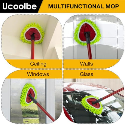 Chenille Duster Mop Head Compatible with O Cedar Mop Easywring 1-Tank System, Microfiber Chenille Mop Pads Spin Mop Refill for Dry & Wet Use, 3 Pack - size: 1-Tank Mop Refills(3pcs)
