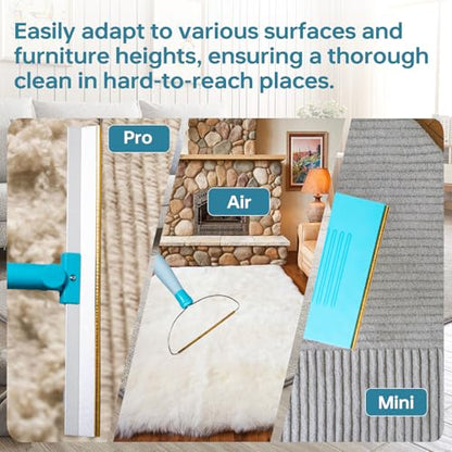 Pet Hair Remover Set, 3Pcs Pet Hair Remover Tool，Carpet Rake for Dogs & Cats Hair Removal，Carpet Rake for Pet Hair Removal, Pet Hair Removal Broom for Rug, Couch, Pet Bed, Car，Clothes, Furniture,