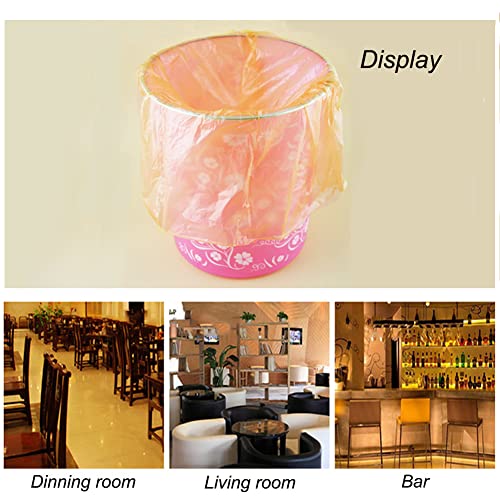 Small Trash Bags Strong Thicken Biodegradable Garbage Bag Wastebasket for Kitchen Office Home Bathroom Bedroom 100 Counts Random Color, Orange, 17.7 inch x 19.7 inch(45 x 50 cm)