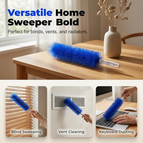 Bendable Microfiber Head, 2026 Upgraded Reusable Dust Remover, Washable Fan Cleaning Brush, for Electric Fans, Car Vents, Curtain，Mix：4 - color: Mix