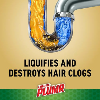 Liquid-Plumr Pro-Strength Hair Eliminator Gel Clog Remover, Hair Clog Remover and Drain Opener, Safe for All Septic Systems and Pipes, 16 fl. oz. Bottle (Pack of 2) - size: 16 Fl Oz (Pack of 2)