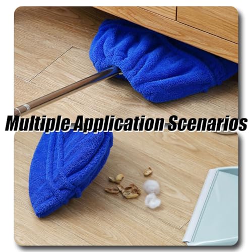 Multifunctional Lazy Brooms Cover, 15"×10“ Replacement Microfiber Broom Cloth, Reusable Mopping Cloth Replacement, for Wet & Dry Cleaning Dust Cobwebs and Pet Hair, for Home and Office (Mix)
