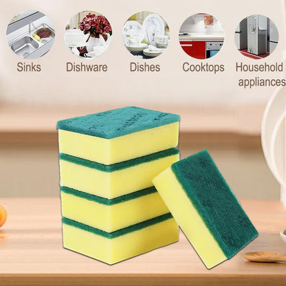 15 Pack Kitchen Cleaning Sponges, Dual Side Cleaning Dish Sponges Cleaning Supplies for Home and Kitchen, Anti-Scratch Scrubbing Sponges