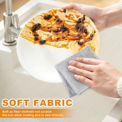 12 Pcs New Upgrade 3-Layer Metal Dish Cloth, No Scratches Wire Cleaning Cloth , Reusable Multipurpose Wire Dishwashing Rag for Kitchen Cleaning Cloths,Sinks,Dishes,Stove Top, Dimensions,7.87” x 7.87”