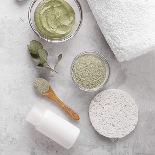 50-Count Compressed Facial Sponges for Daily Cleansing and Gentle Exfoliating, 100% Natural Cellulose Spa Sponge Perfect for Removing Dead Skin, Dirt and Makeup - color: White