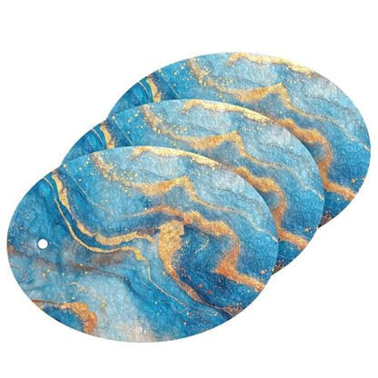 YETTASBIN Marble 3PCS Wood Pulp Scrub Sponges, Reusable Absorbent Household Cleaning Sponge Non-Scratch Kitchen Dish Sponges, Multi-Surface Safe Scrubber for Nonstick Pans, Pots