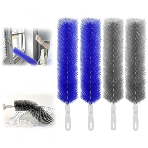 Bendable Microfiber Head, 2026 Upgraded Fan Cleaner Brush Reusable Dust Remover Washable ldeal for Electric Fans Air Conditioning, Home Car Vents, Curtain (Mixed 4 Pcs) - color: Mixed 4 Pcs